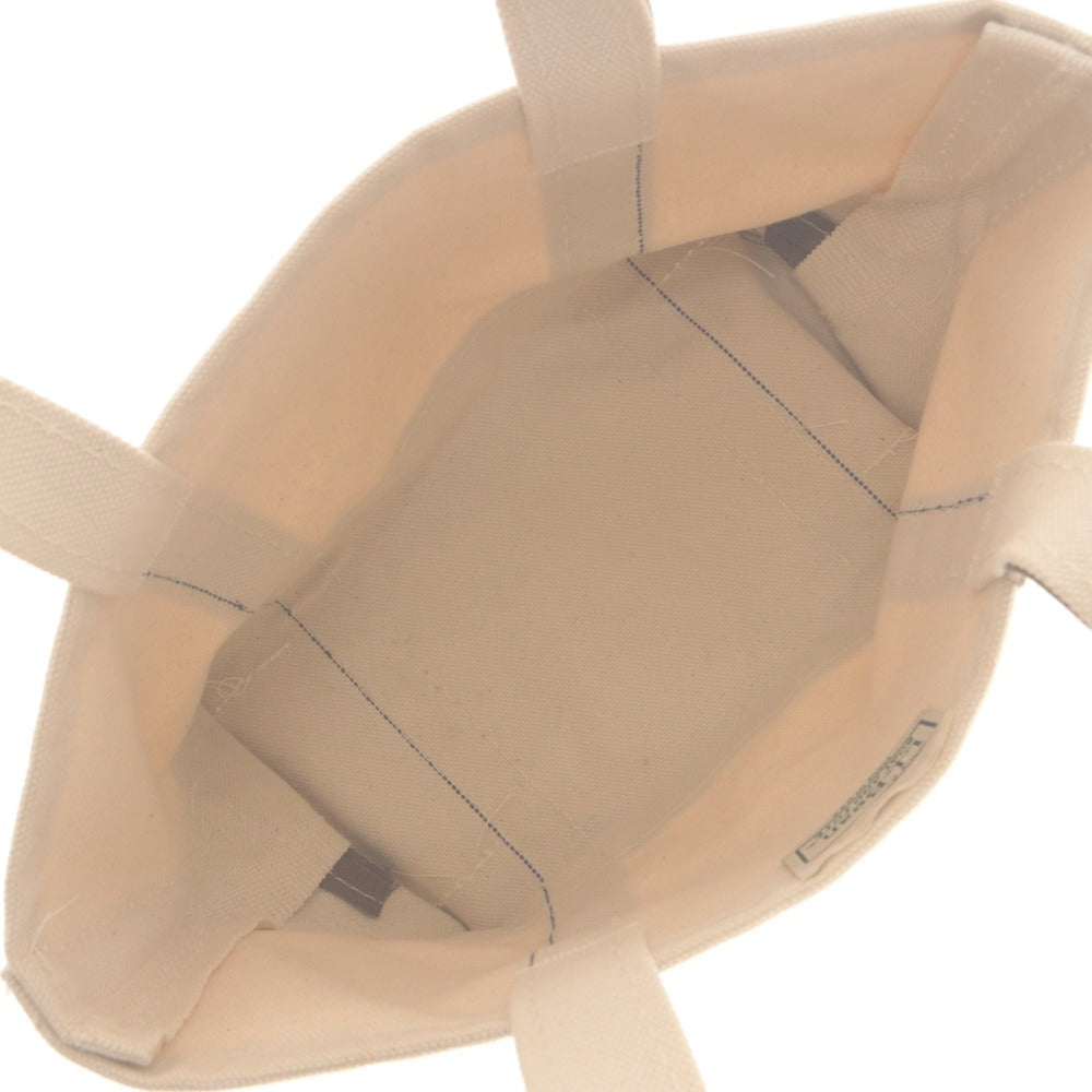 ■ L.L.Bean L.L.Bean Tote Bag Bo and Tote Mini Cotton Canvas Men's Ladies Ivory Brown