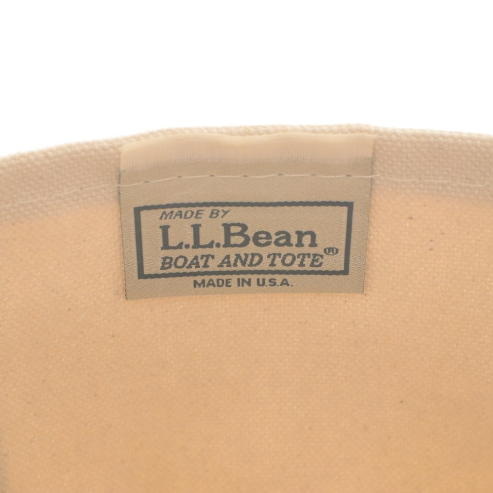■ L.L.Bean L.L.Bean Tote Bag Bo and Tote Mini Cotton Canvas Men's Ladies Ivory Brown