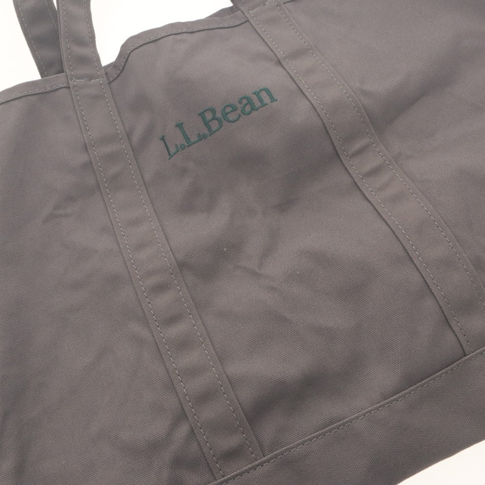 ■ L.L.Bean エルエルビーン トートバッグ 鞄 グロサリートート コットン キャンバス 刺繍 メンズ レディース グレー系