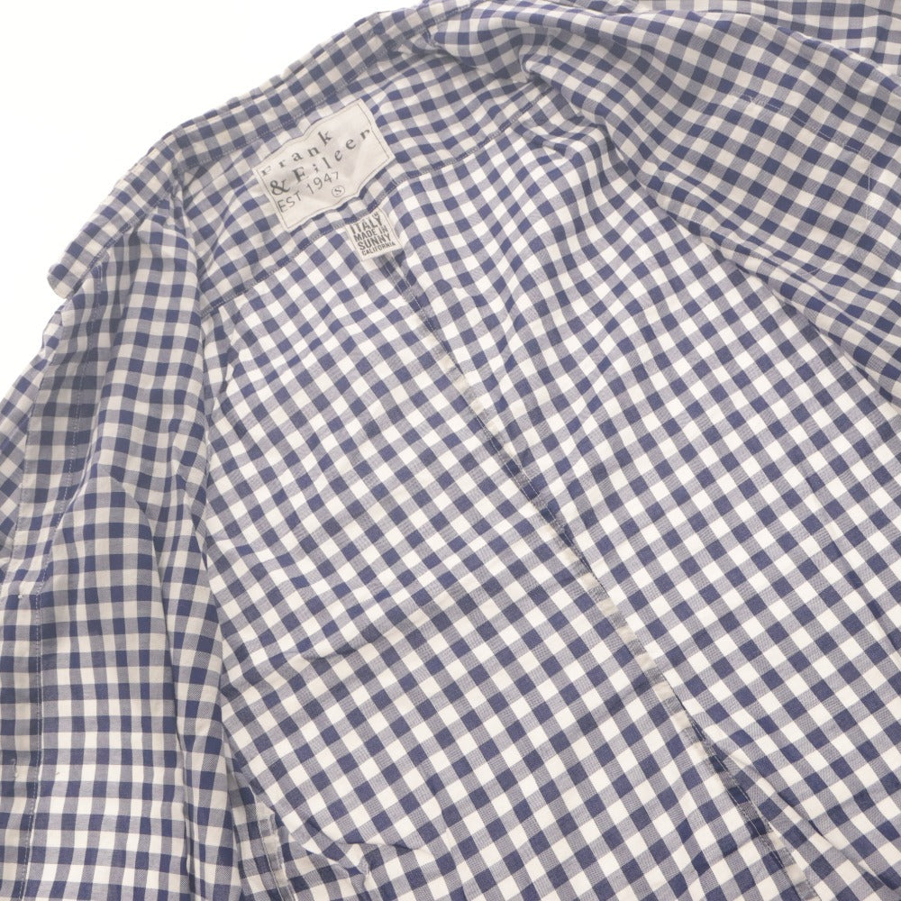 ■ Frank ＆ Eileen フランクアンドアイリーン シャツ ブラウス 長袖 トップス チェック コットン レディース S ブルー系