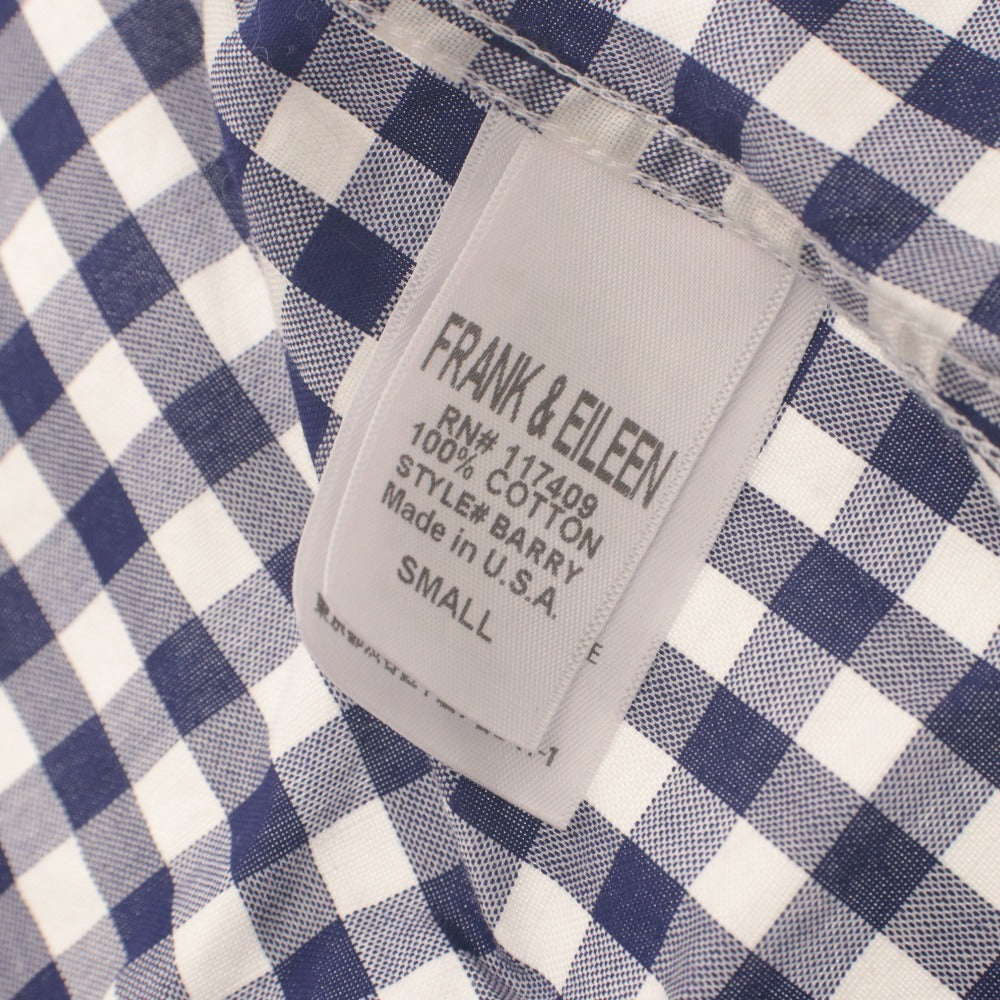 ■ Frank ＆ Eileen フランクアンドアイリーン シャツ ブラウス 長袖 トップス チェック コットン レディース S ブルー系