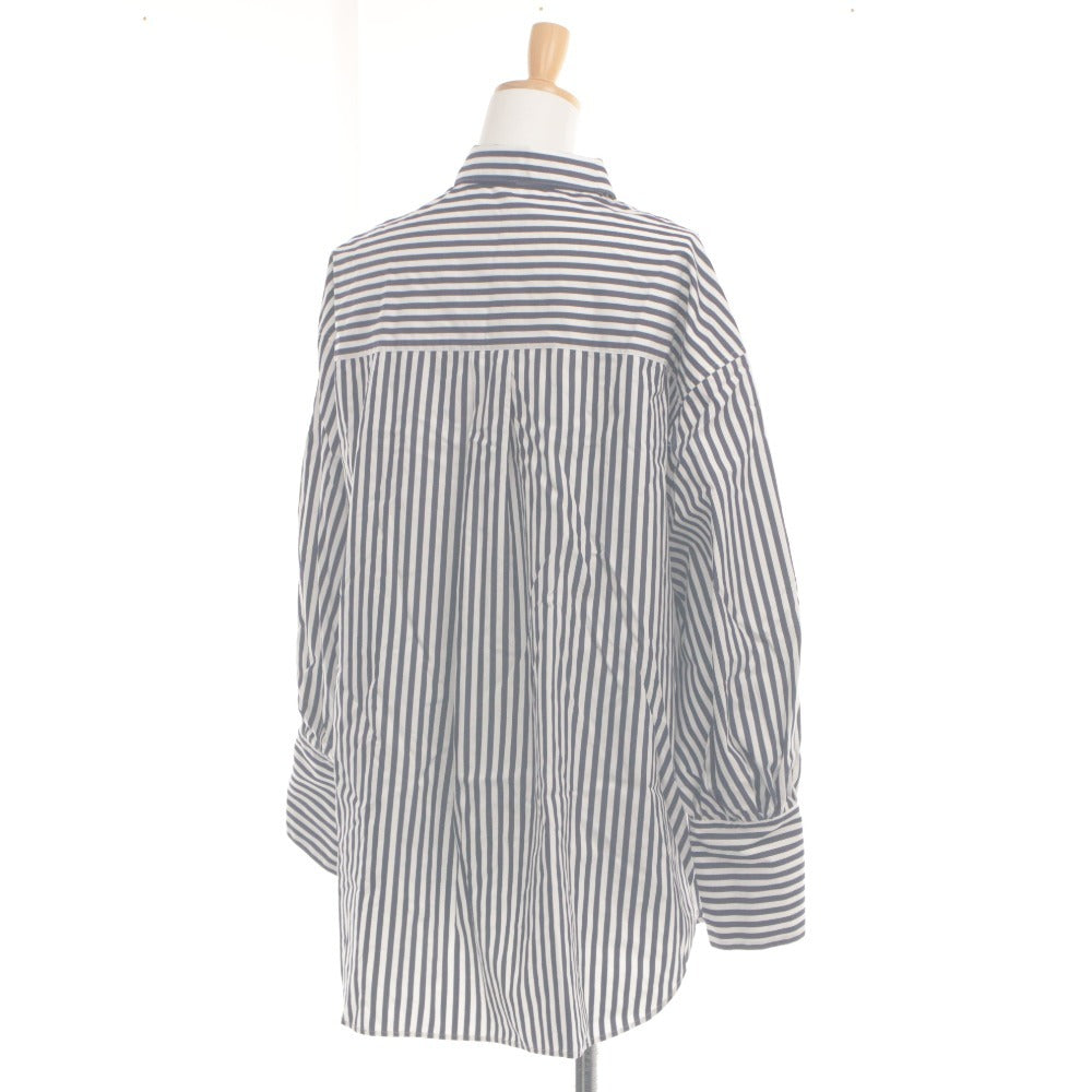 ■ JOURNAL STANDARD Long Sleeve Shirt Top Striped Women's F White Navy
