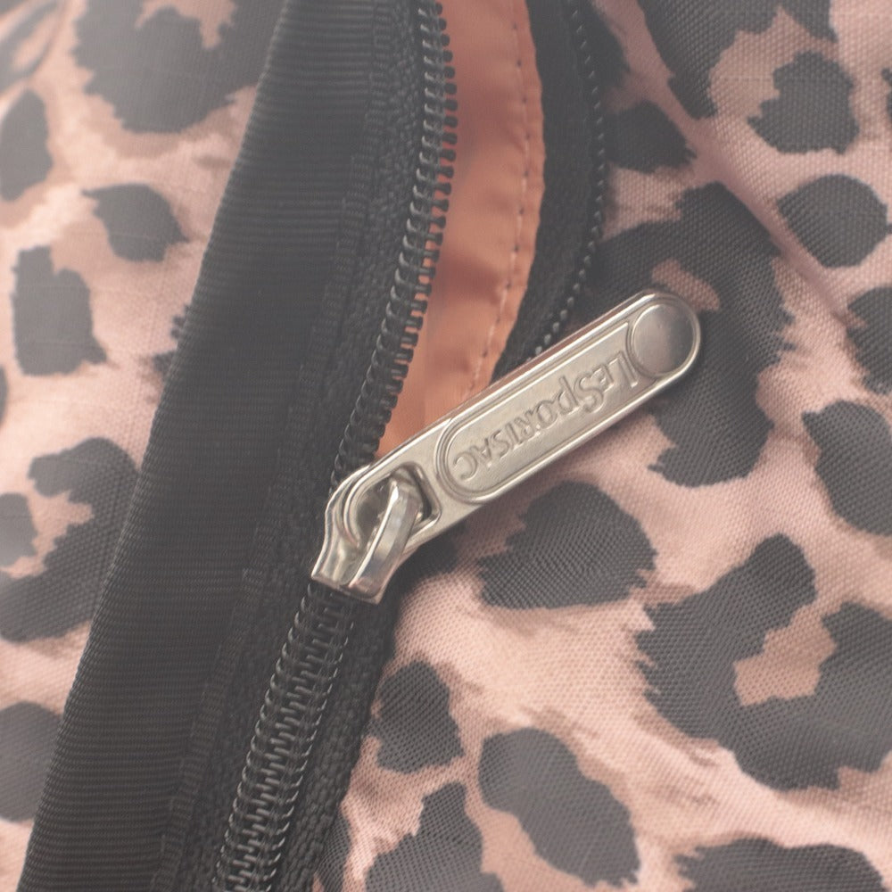 ■ LeSportsac レスポートサック トートバッグ ハンドバッグ 鞄 レオパード レディース ピンクベージュ ブラック ブラウン系