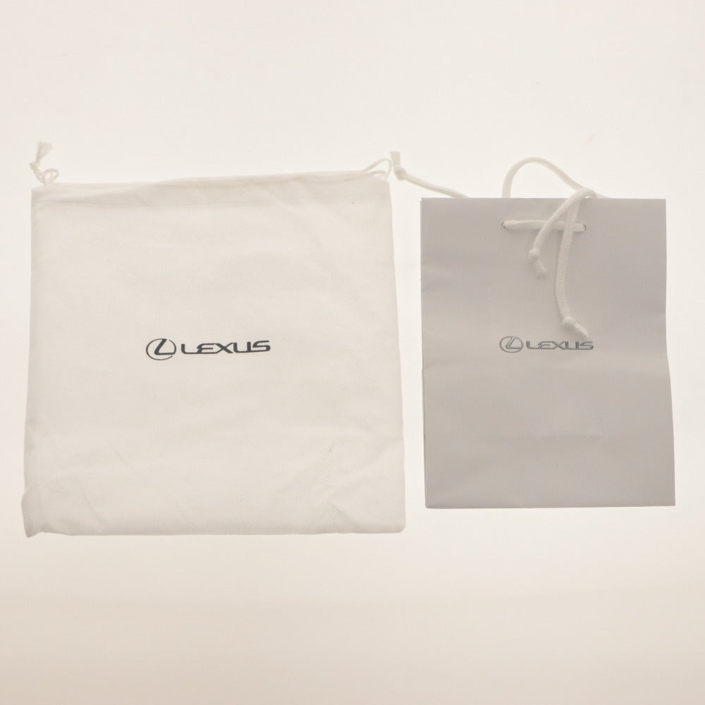 ■ LEXUS Collection Pochette Pouch Bag Vegan Leather Men's Women's Navy With Accessories Unused