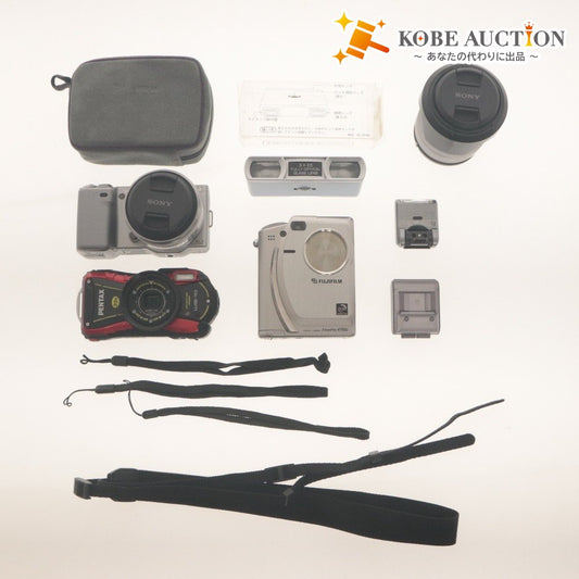 ■ Cameras, Camera Accessories, etc. - 5-piece Set - PENTAX WG-10, SONY α NEX-5, FUJIFILM FinePix 4700z, etc. - Lenses, Optical Equipment, Accessories