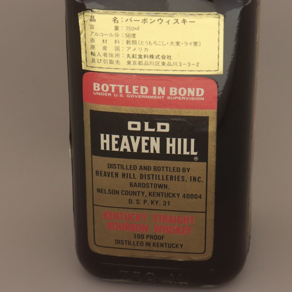 ■ 酒 オールドヘブンヒル 15年 ウイスキー バーボン 50度 750ml オールドボトル 未開栓 未使用