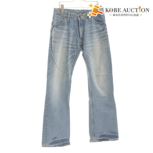 ■ Lee Pants Bottoms 33102 Zipper Button Pocket Men's 32 Light Gray/Light Blue
