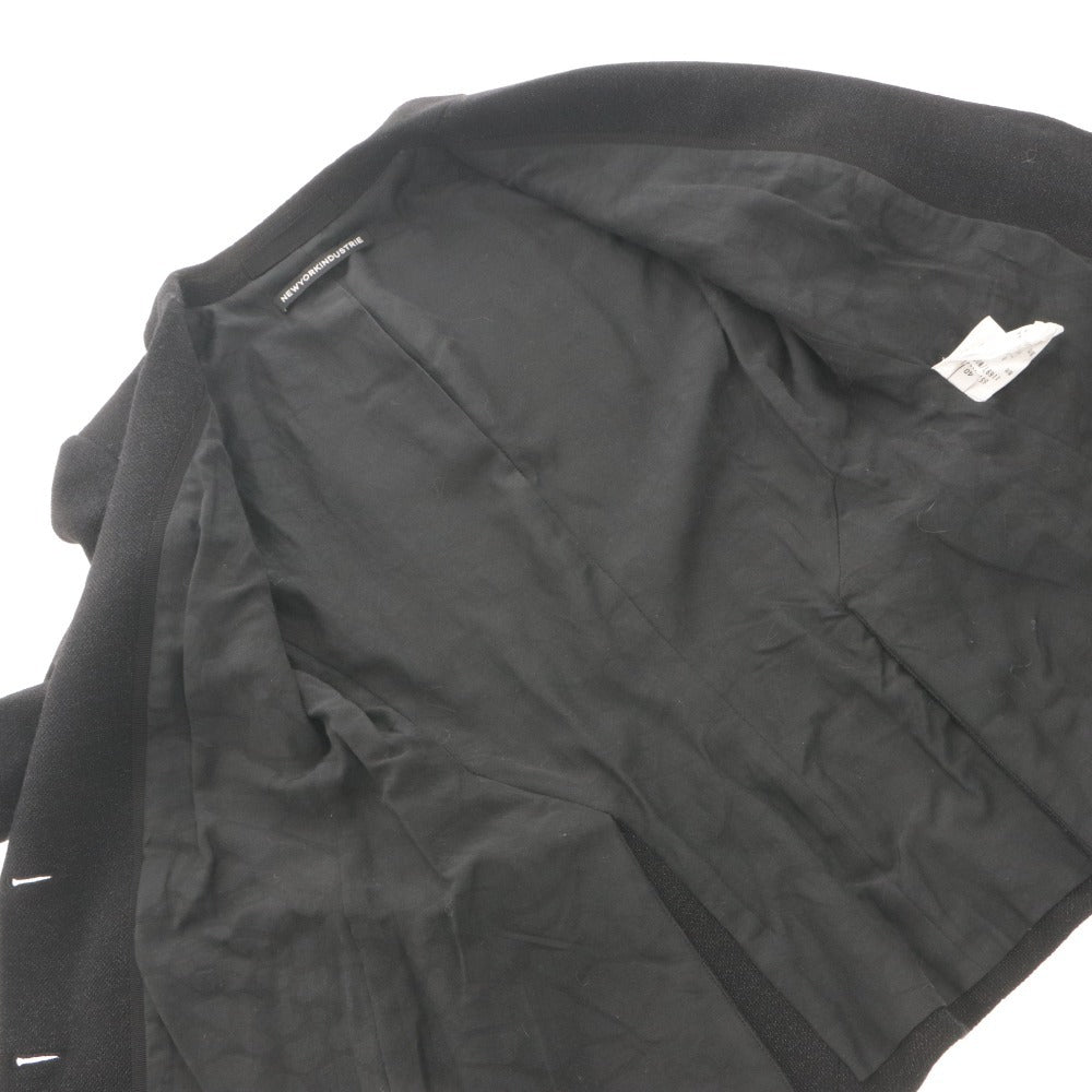■ ニューヨークインダストリー ジャケット トップス アウター 長袖 レディース 40(M~L相当） ブラック 未使用 付属品付き