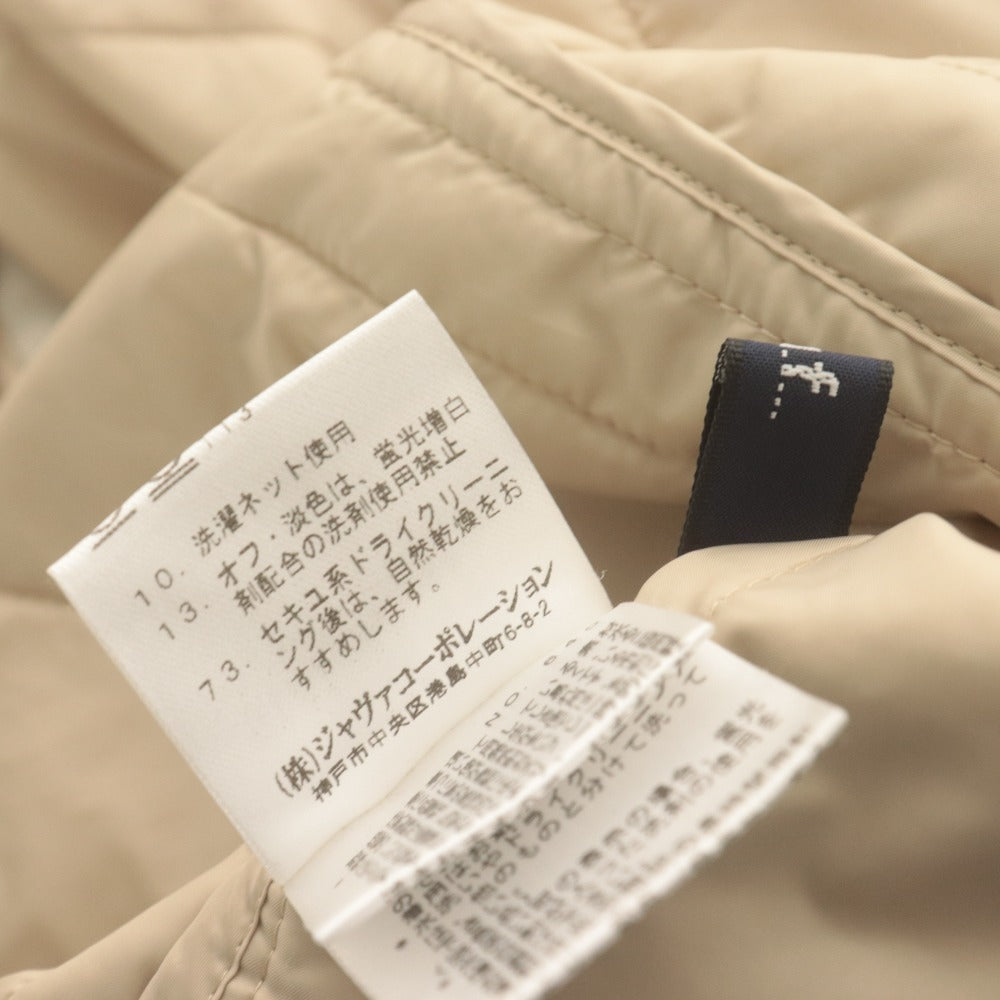 ■ ラ エフ la.f… ブルゾン ジャケット 長袖 アウター ジップ フード レディース 2S(M相当）ライトベージュ 中綿インナー付き