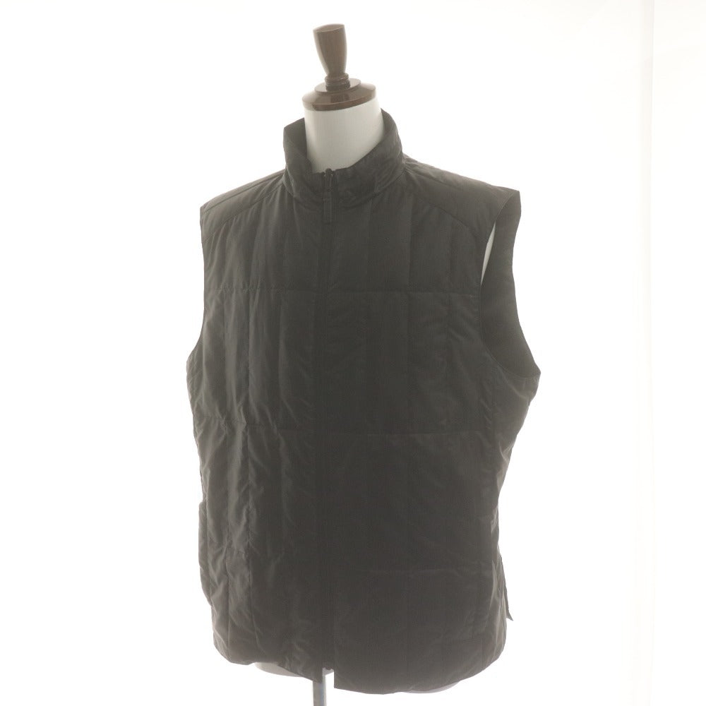 ■ 23区 HOMME コート 長袖 アウター スタンドカラー インナーダウン メンズ 50L C100～106 (XL相当）ブラック インナーダウン付き