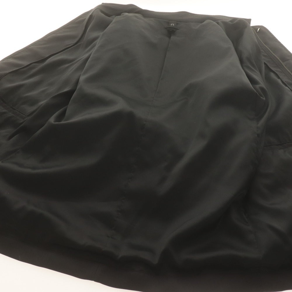 ■ 23区 HOMME コート 長袖 アウター スタンドカラー インナーダウン メンズ 50L C100～106 (XL相当）ブラック インナーダウン付き