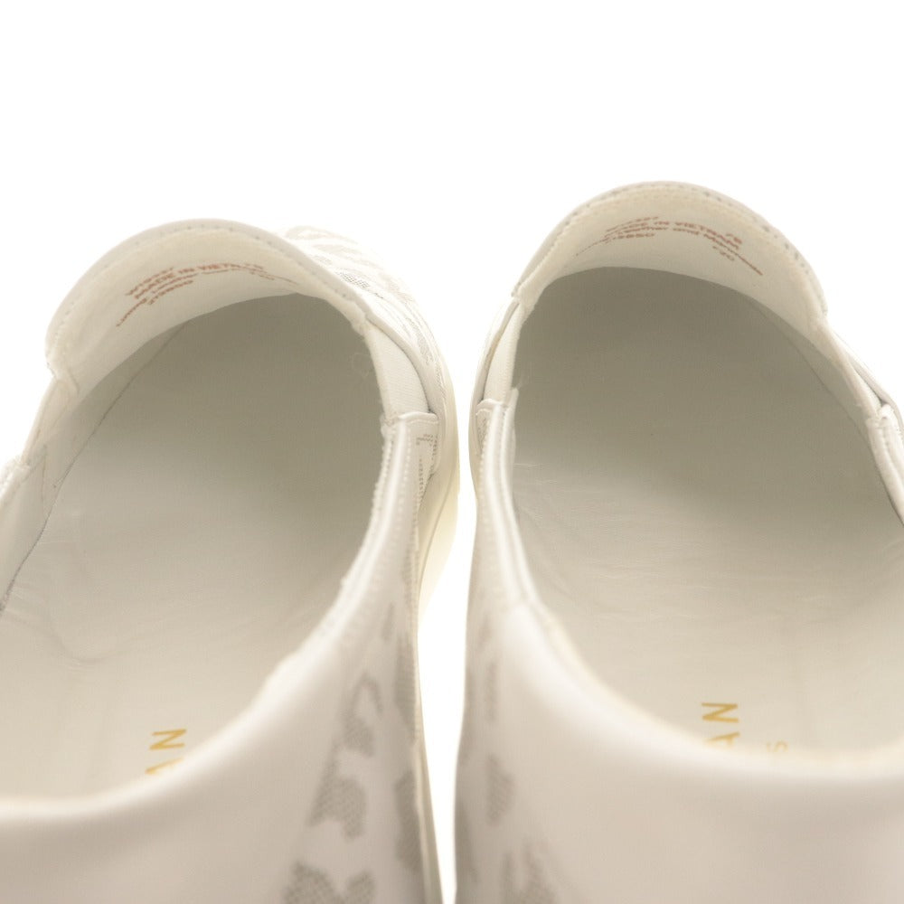 ■ コールハーン COLE HAAN スニーカー スリッポン 靴 グランドプロ スペクテイター レオパード レディース 24cm ホワイト系 箱付き