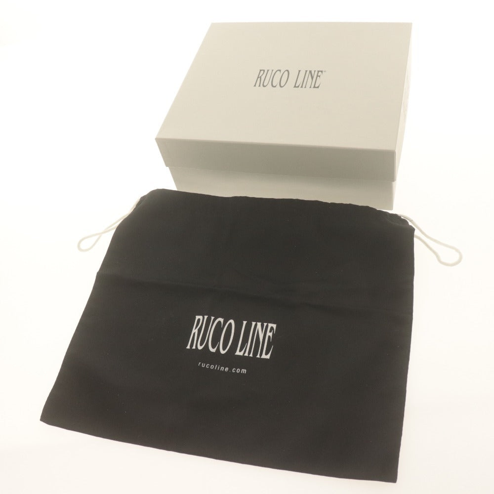 ■ ルコライン RUCOLINE スニーカー 靴 ハイカット ラメ 紐 レディース 37(23.5～24.0相当）ライトゴールド系 未使用 付属品付き