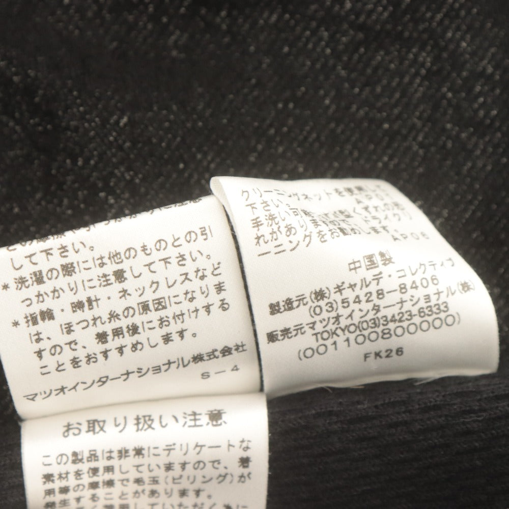 ■ ギャルデコレクティブ ジャケット 長袖 アウター 綿100% マツオインターナショナル センソユニコ レディース 38(M相当） ブラック