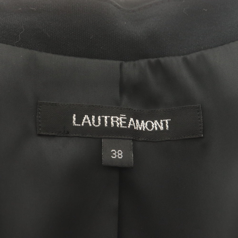 ■ ロートレアモン LAUTREAMONT ジャケット 長袖 アウター レディース 38(M相当）ブラック 未使用