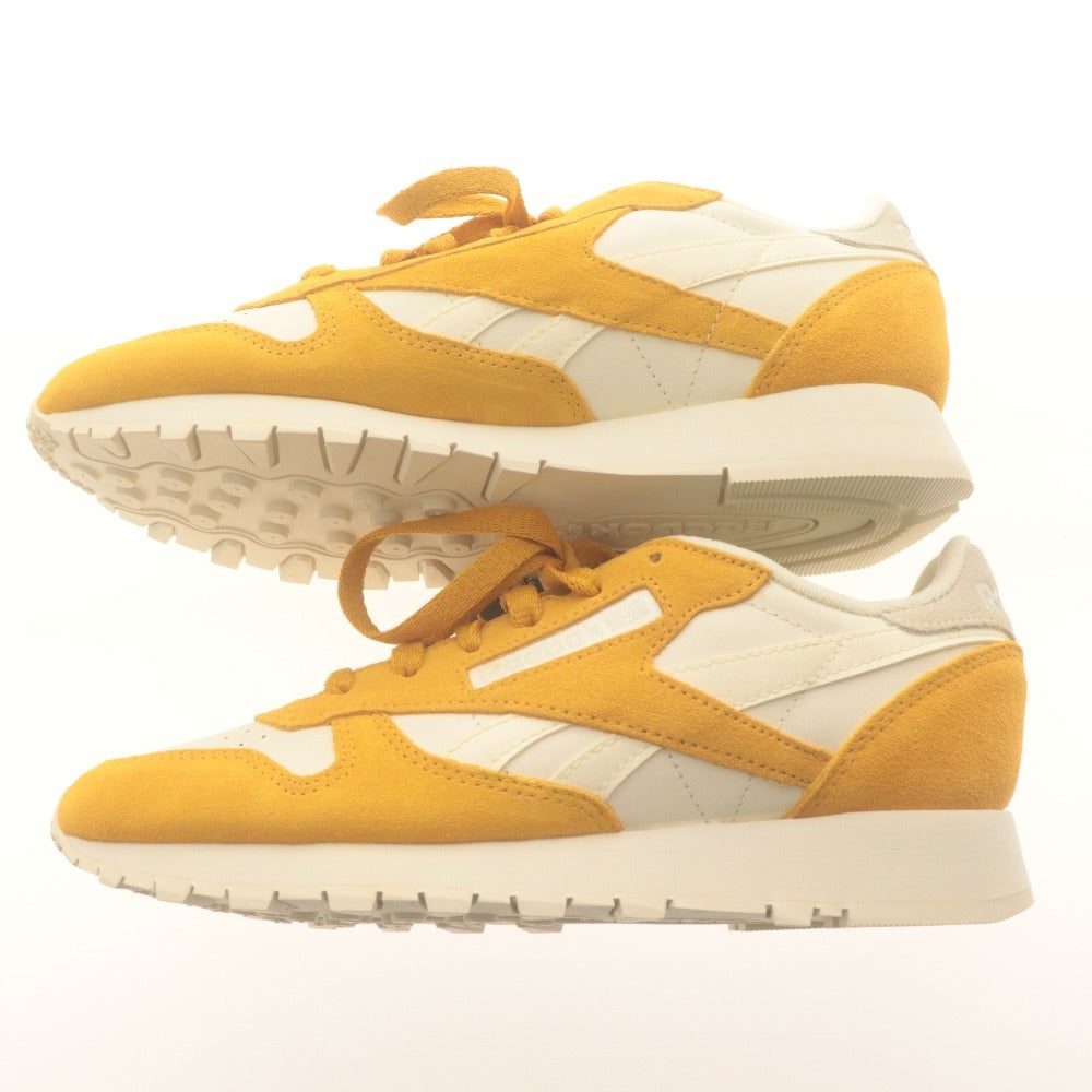 ■ リーボック Reebok スニーカー 靴 シューズ クラシックレザー FZ6541 ローカット レディース 24cm イエロー系 未使用 付属品付き
