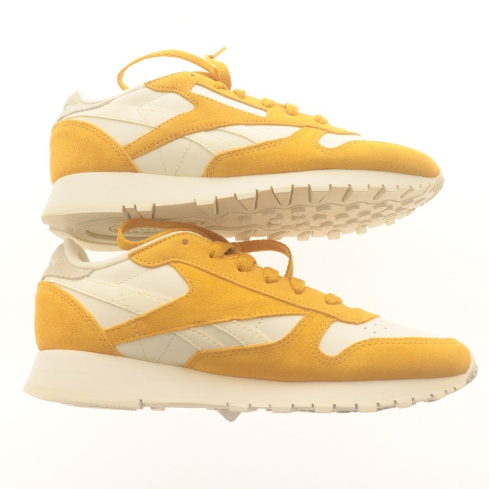 ■ リーボック Reebok スニーカー 靴 シューズ クラシックレザー FZ6541 ローカット レディース 24cm イエロー系 未使用 付属品付き