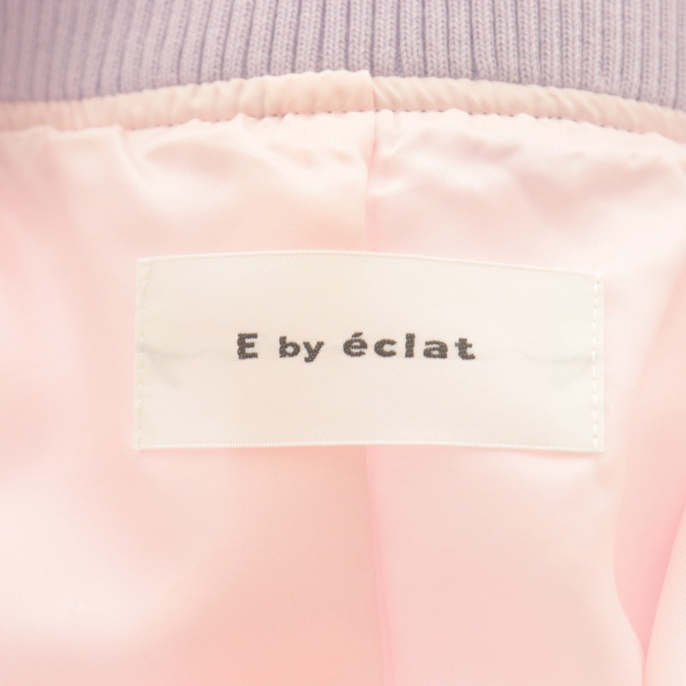 ■ イーバイエクラ E by eclat セットアップ アウター トップス ボトムス 上下 長袖 ブルゾン スカート レディース 38 ライトパープル系