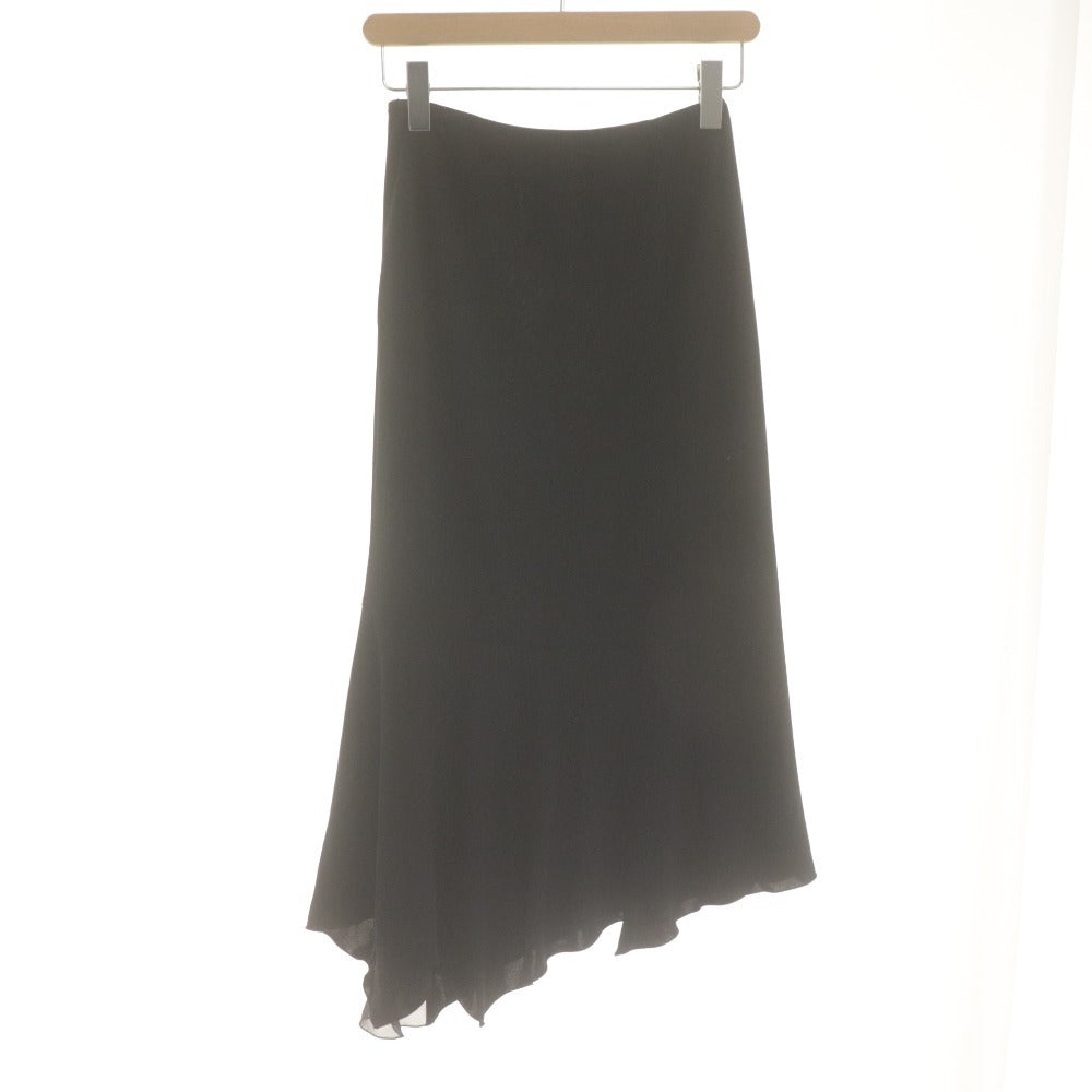 ■ ネロ NERO センソユニコ ロングスカート ボトムス フレア アシンメトリー レディース 38 ブラック