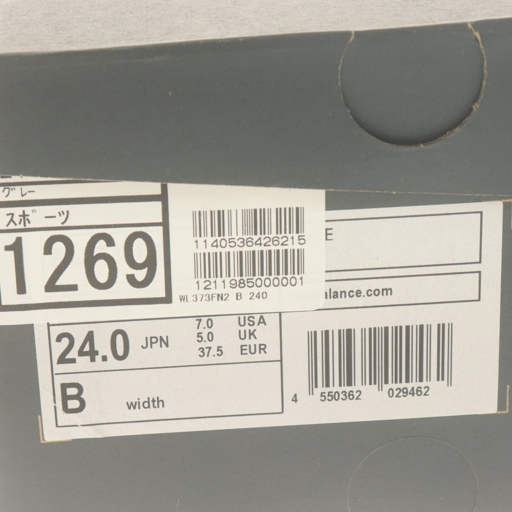 ■ ニューバランス newbalance スニーカー 靴 シューズ WL373 FN2 レディース 24cm グレー 未使用 箱付き