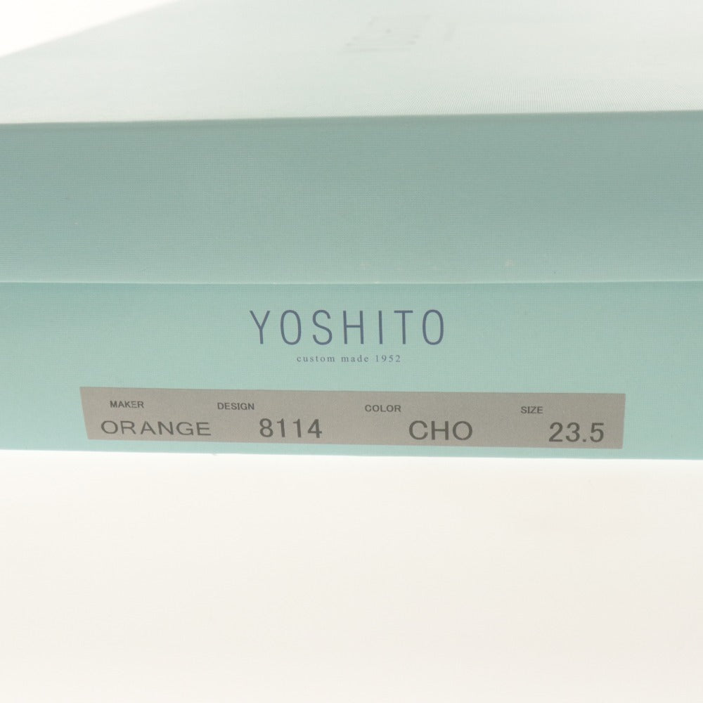 ■ ヨシトデオランジェ YOSHITO de ORANG ブーツ 靴 レースアップ シューズ ウェッジソール レディース 23.5cm ダークブラウン 箱付き
