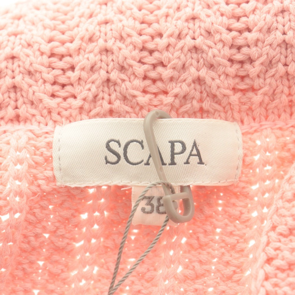 ■ スキャパ SCAPA ジャケット トップス アウター ニット カーディガン レディース 38(M相当）ピンク系 未使用 タグ付き