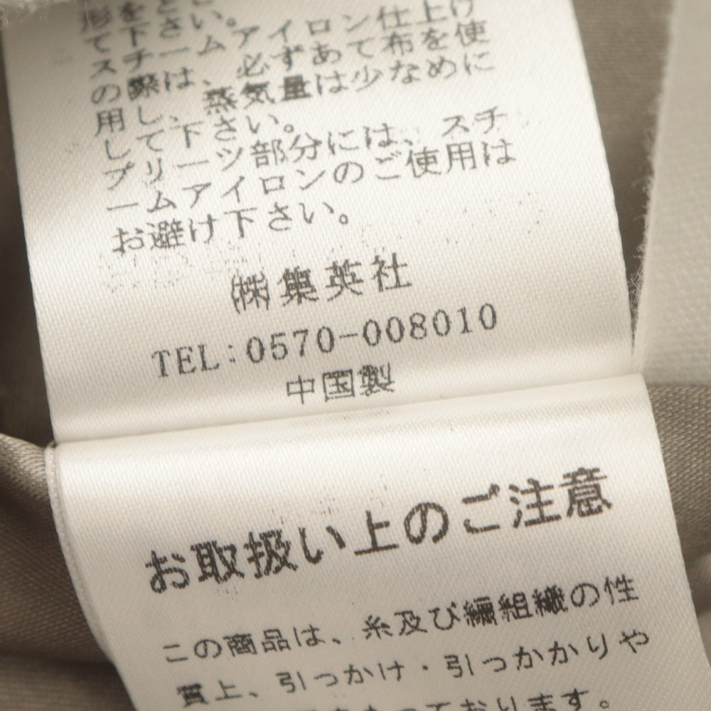 ■ トゥエルブクローゼット 12closet ロングスカート ボトムス プリーツ チュール レディース 38(M相当）モカ ブラウン グレー系
