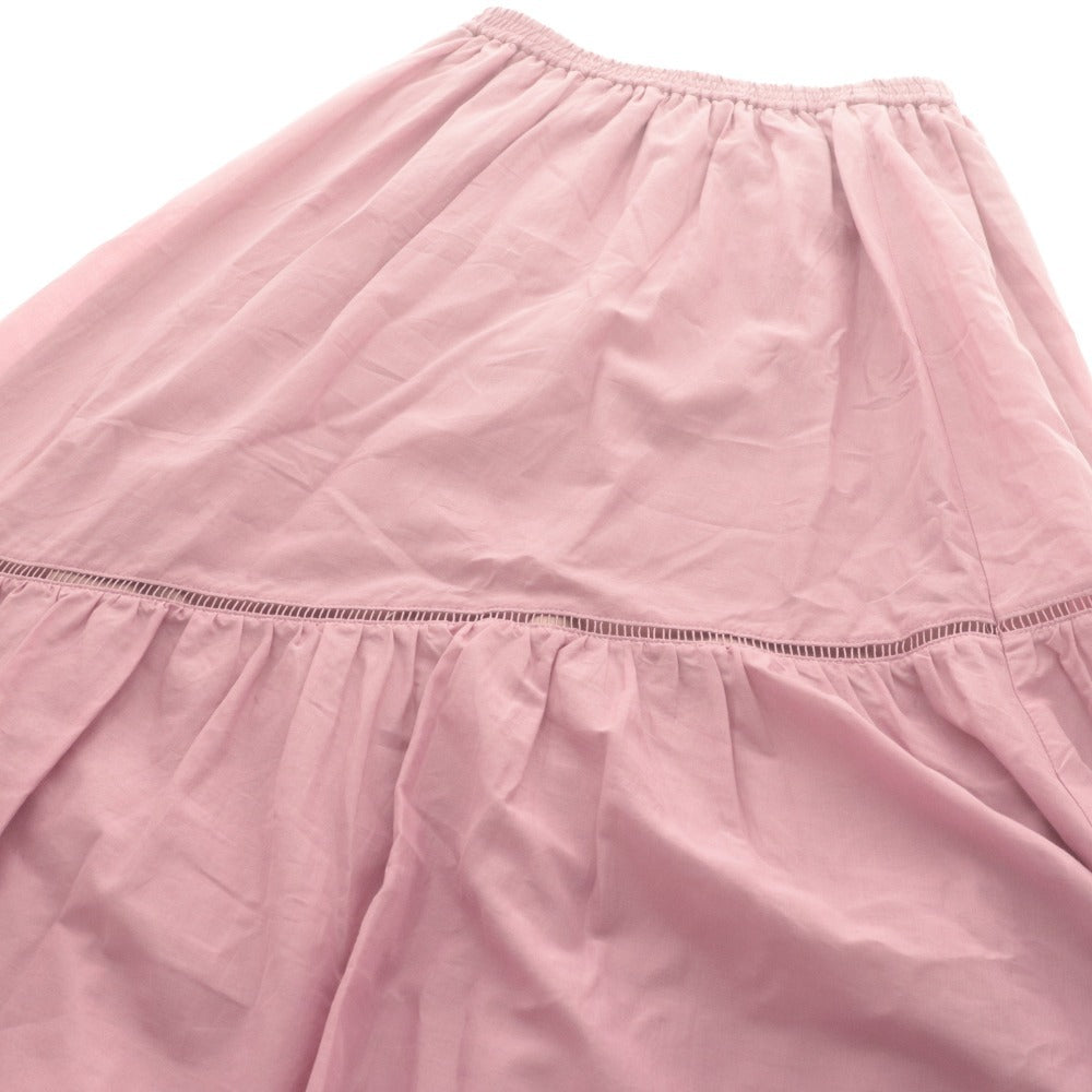 ■ トゥエルブクローゼット 12closet ロングスカート ボトムス フレア レディース フリー ピンク系 未使用 タグ付き