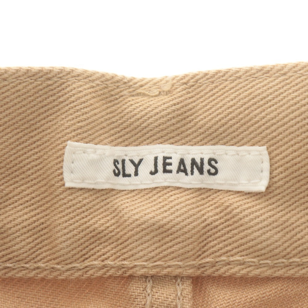 ■ スライ SLY デニムパンツ ボトムス ジーンズ テーパード レディース 25(S~M相当） ベージュ