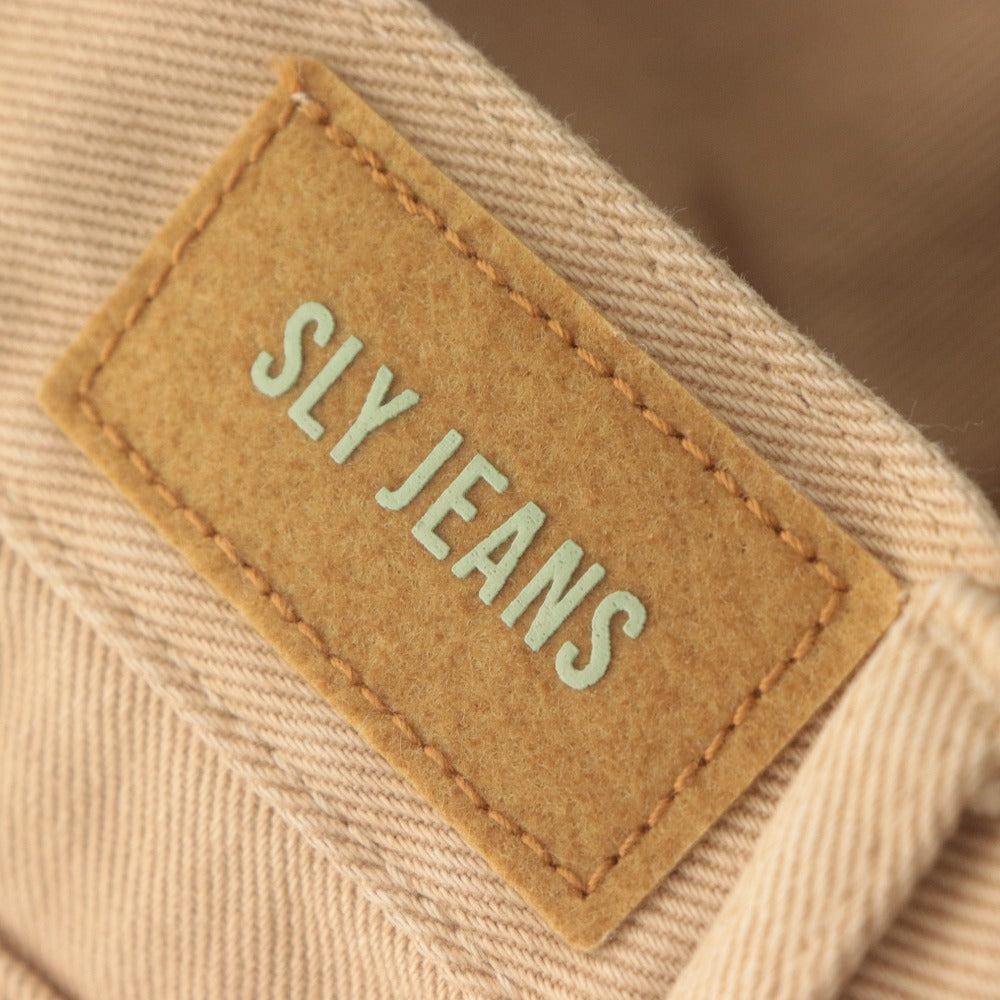 ■ スライ SLY デニムパンツ ボトムス ジーンズ テーパード レディース 25(S~M相当） ベージュ