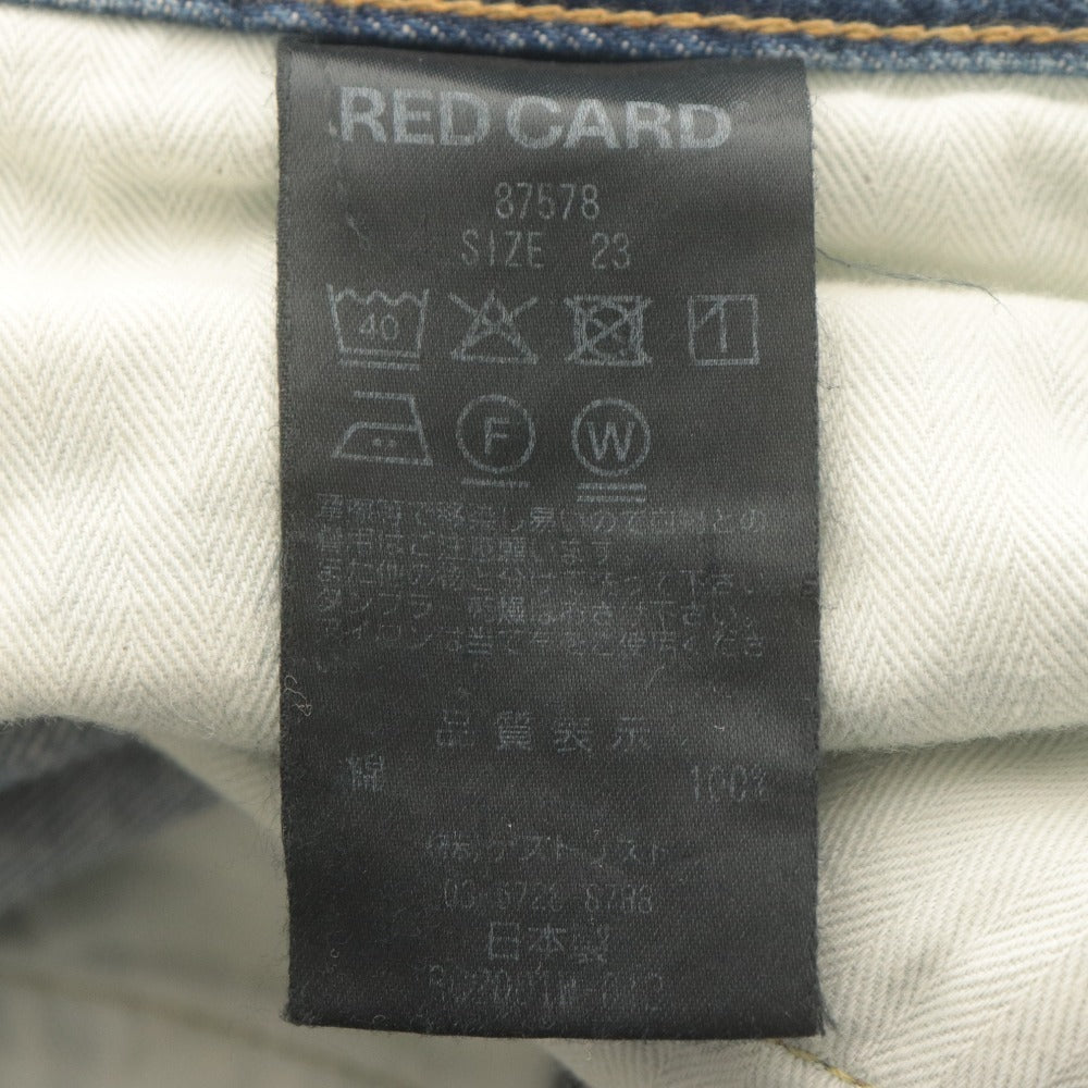 ■ レッドカード RED CARD デニムパンツ ボトムス ジーンズ レディース23(XS相当）ブルー系