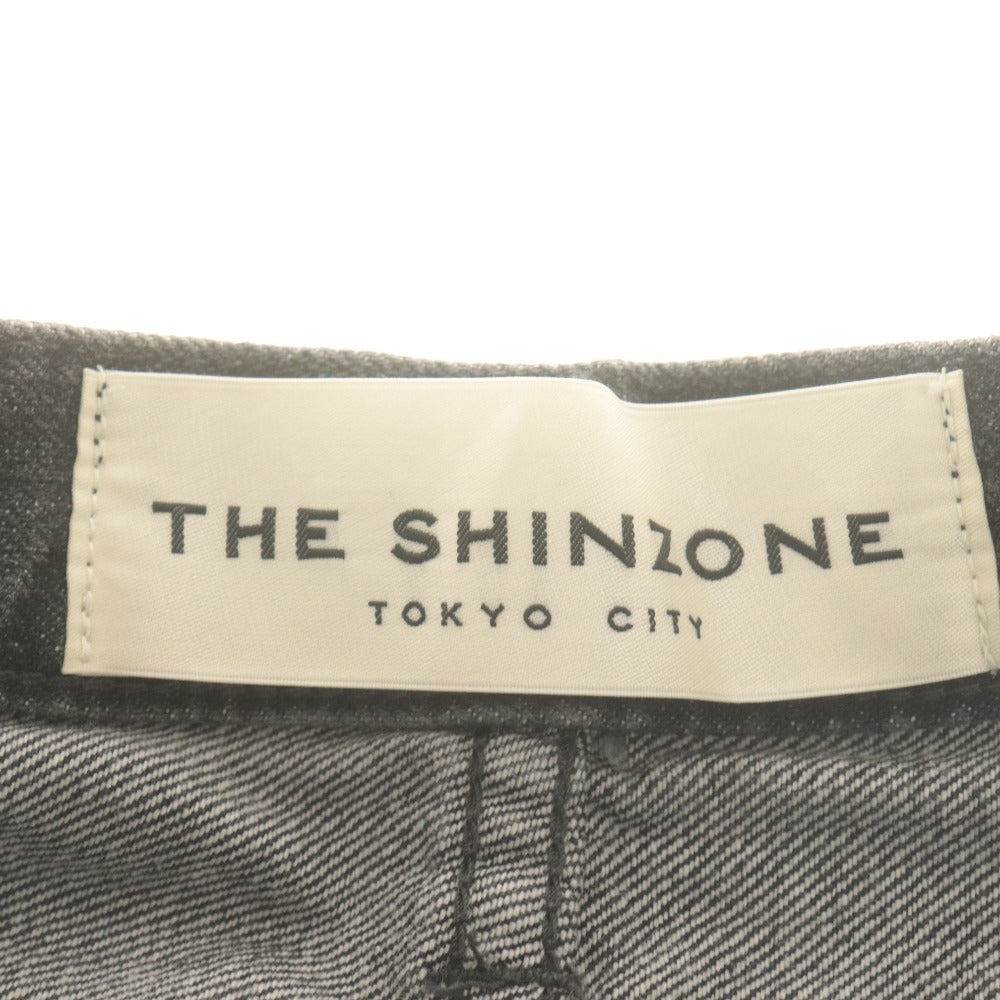 ■ シンゾーン THE SHINZONE デニムパンツ ボトムス ジーンズ カットオフ レディース 36(M~L相当) ダークグレー系