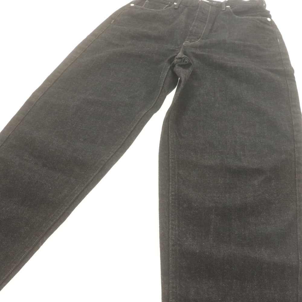 ■ アッパーハイツ upperhights デニムパンツ ボトムス ジーンズ テーパード 日本製 レディース 23(XS~S相当） ブラック系