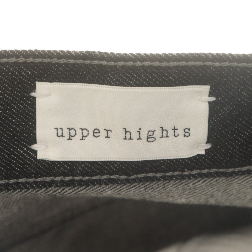 ■ アッパーハイツ upperhights デニムパンツ ボトムス ジーンズ テーパード 日本製 レディース 23(XS~S相当） ブラック系
