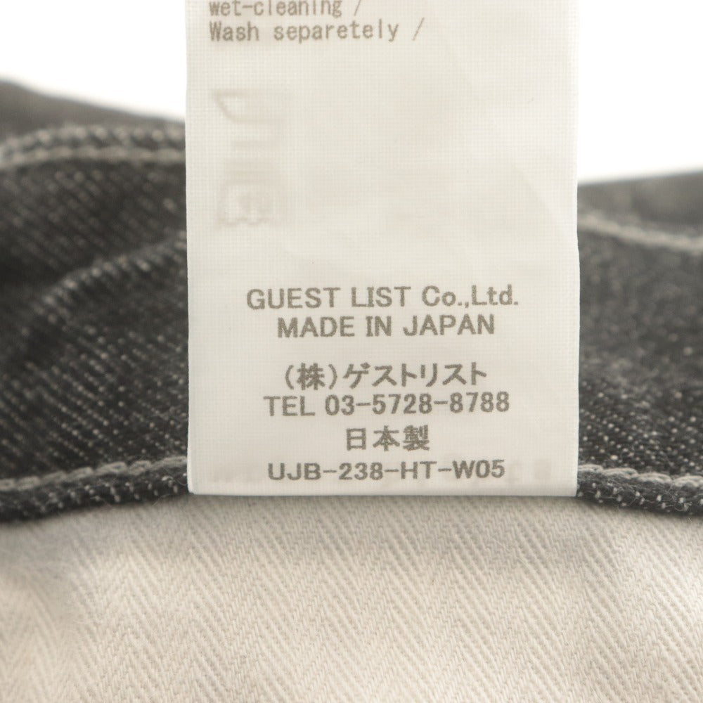 ■ アッパーハイツ upperhights デニムパンツ ボトムス ジーンズ テーパード 日本製 レディース 23(XS~S相当） ブラック系