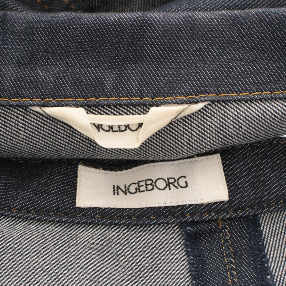 ■ INGEBORG インゲボルグ ジャケット スカート セットアップ トップス ボトムス デニム レディース S L インディゴ