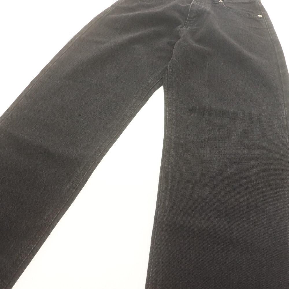 ■ サージ SERGE de bleu デニムパンツ ボトムス ジーンズ テーパード 日本製 レディース 23(XS相当） ブラック 未使用 タグ付き