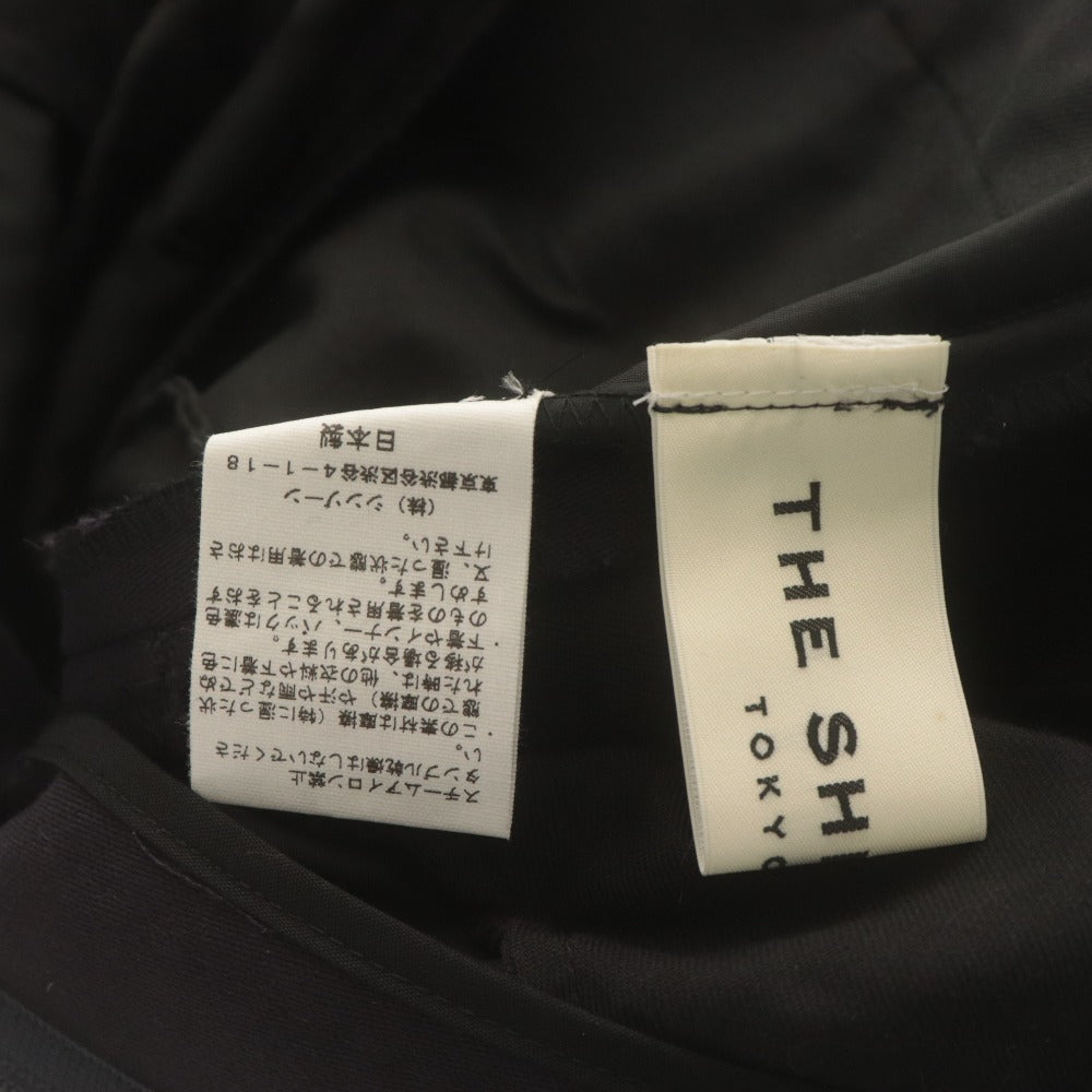 ■ シンゾーン THE SHINZONE パンツ ボトムス テーパード センタープレス レディース 34(S~M相当）ダークネイビー 未使用 タグ付き