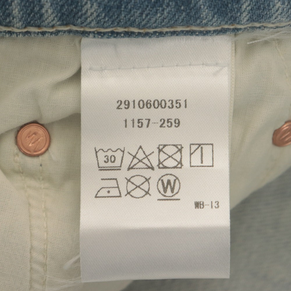 ■ マザー MOTHER デニムパンツ ボトムス ジーンズ カットオフ サイド ライン レディース 26(S~M相当）ライトブルー系 未使用 タグ付き