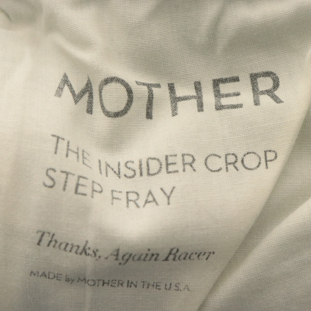 ■ マザー MOTHER デニムパンツ ボトムス ジーンズ カットオフ サイド ライン レディース 26(S~M相当）ライトブルー系 未使用 タグ付き