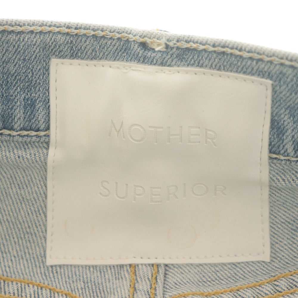 ■ マザー MOTHER デニムパンツ ボトムス ジーンズ カットオフ サイド ライン レディース 26(S~M相当）ライトブルー系 未使用 タグ付き