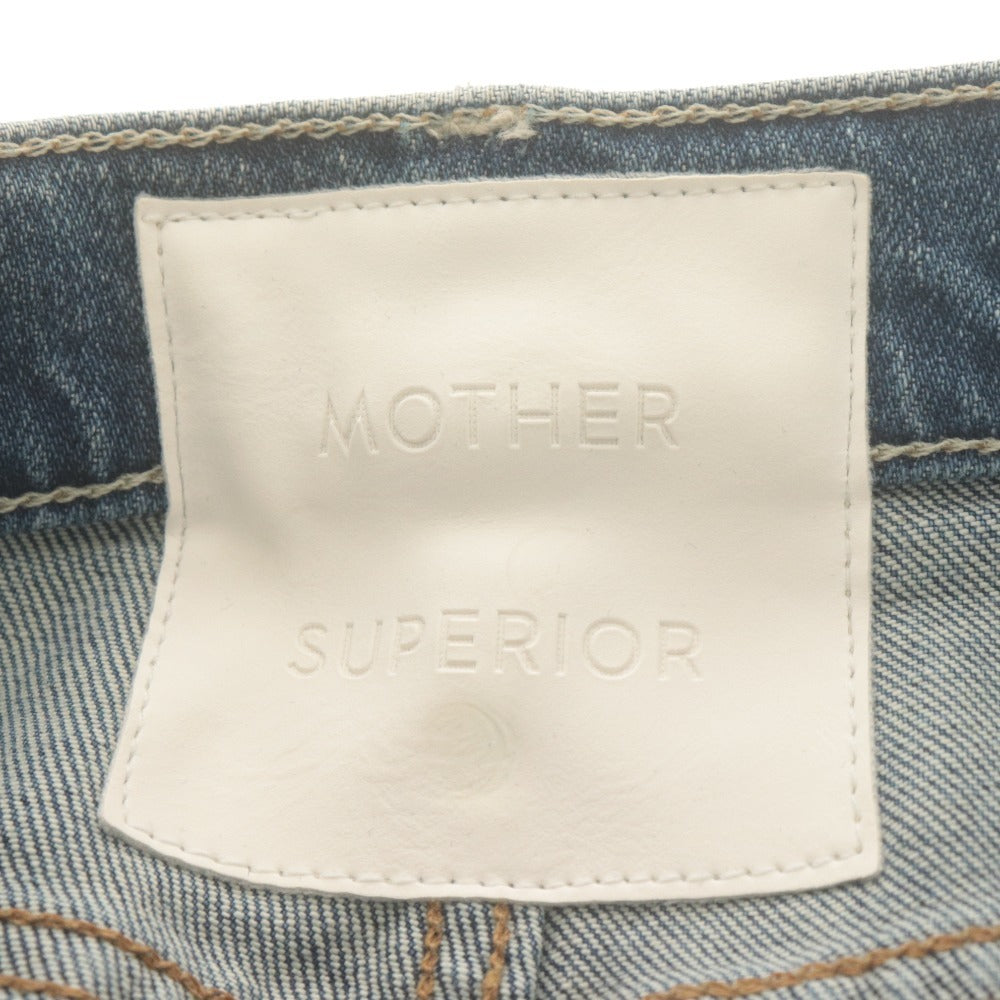 ■ マザー MOTHER デニムパンツ ボトムス ジーンズ カットオフ ダメージ加工 ユーズド加工 レディース 26(S~M相当）ブルー系