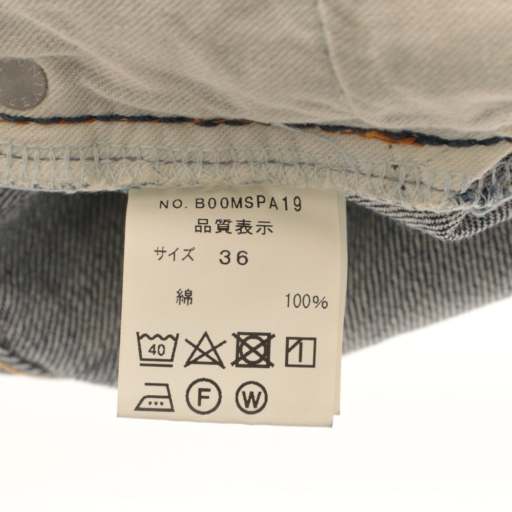 ■ THE SHINZONE シンゾーン ジーンズ パンツ ボトムス デニム コットン ボタンフライ 裾カットオフ レディース 36 インディゴブルー
