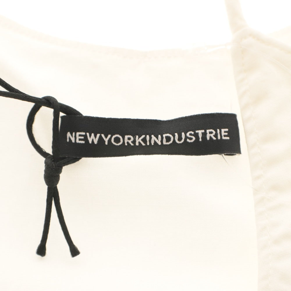 ■ New York Industrie ニューヨークインダストリー キャミソール トップス アシンメトリー レディース 40 ホワイト タグ付き 未使用