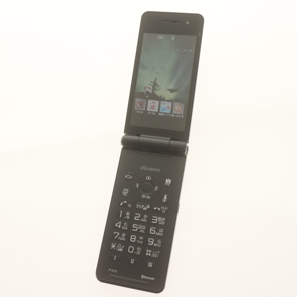 ■ docomo ドコモ 携帯電話 P-01G ブラック FOMA 3G 利用制限〇 パナソニック 折りたたみ式 ガラケー ケータイ 付属品付き 未使用