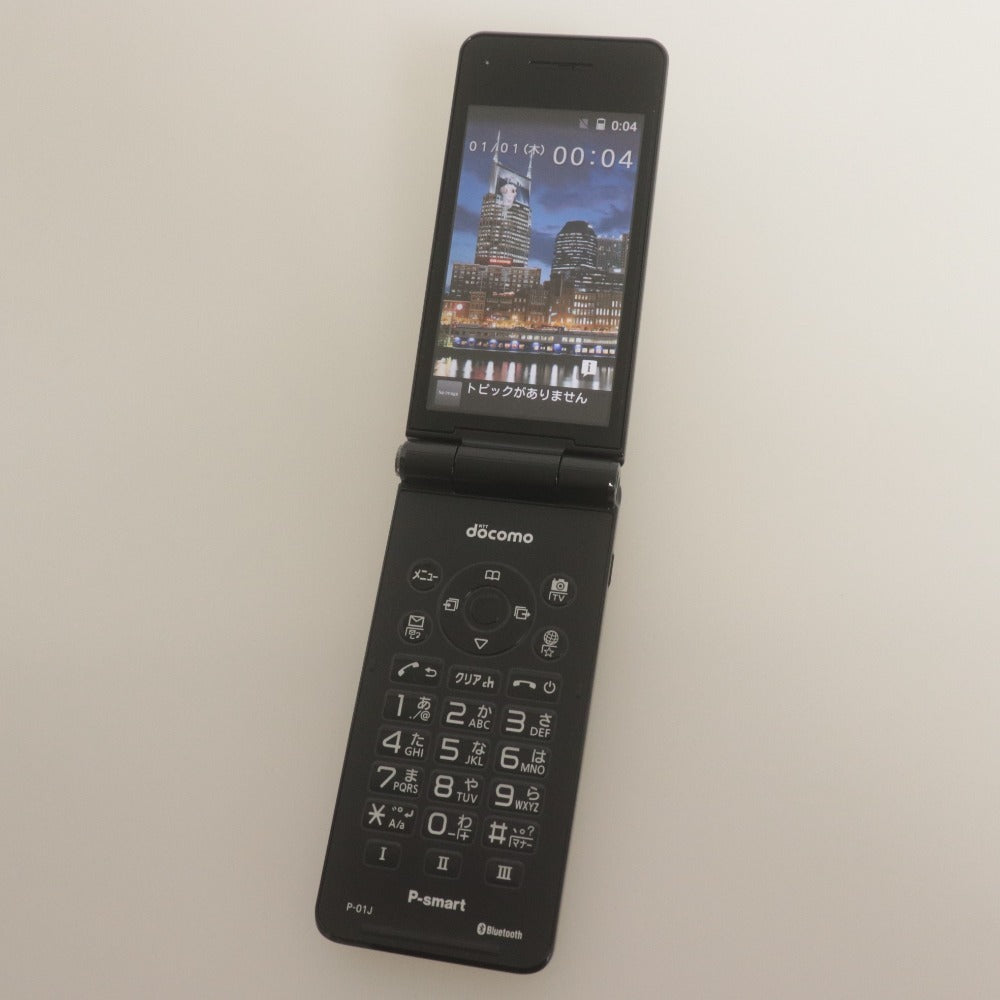■ docomo ドコモ パナソニック 携帯電話 P-smart P-01J ブラック 利用制限〇 付属品付き ガラケー ケータイ 液晶初期フィルム有 未使用