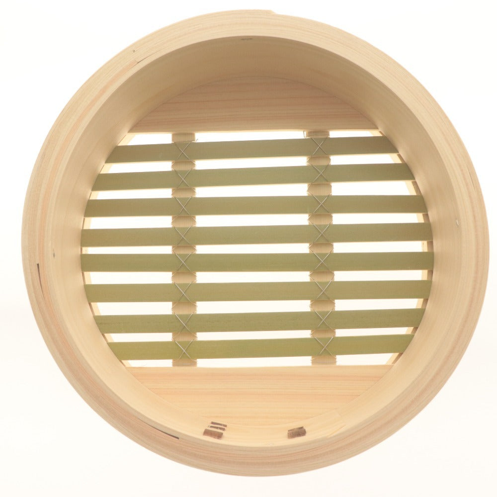 ■ Tashinam 特撰せいろ 国産ひのき仕立 JAPANESE HINOKI SEIRO 最高級 蒸し器 ヤマザクラ 竹 調理器具 全長24cm 未使用