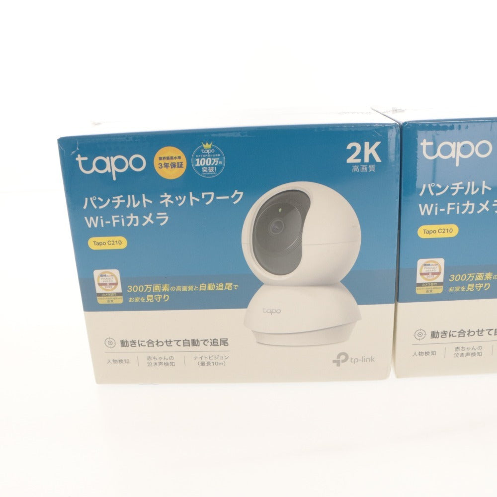 ■ TP-Link ティーピーリンク スマートカメラ 2台セット Tapo パンチルト ネットワーク Wi-Fiカメラ C210 フルHD 防犯 未開封 未使用