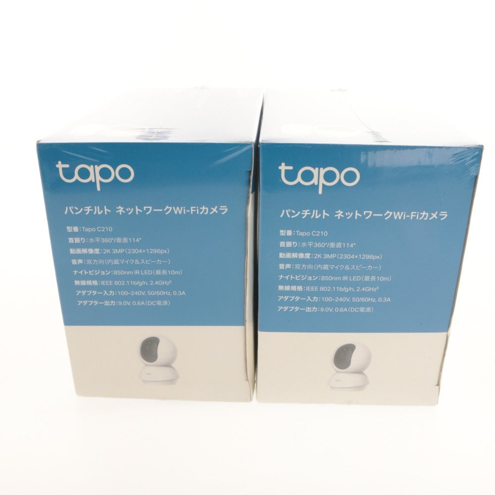 ■ TP-Link ティーピーリンク スマートカメラ 2台セット Tapo パンチルト ネットワーク Wi-Fiカメラ C210 フルHD 防犯 未開封 未使用