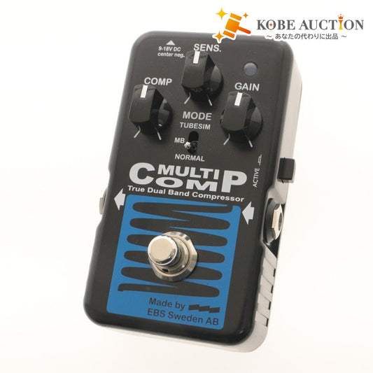 ■ EBS Analog Compressor Pedal EBS MultiComp BlueLabel Bass Music Performance Effects Pedal